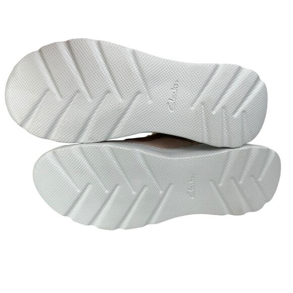 Clarks Sprint Lite Lace Leather Running Shoes Pink White Size 8 - Picture 6 of 7